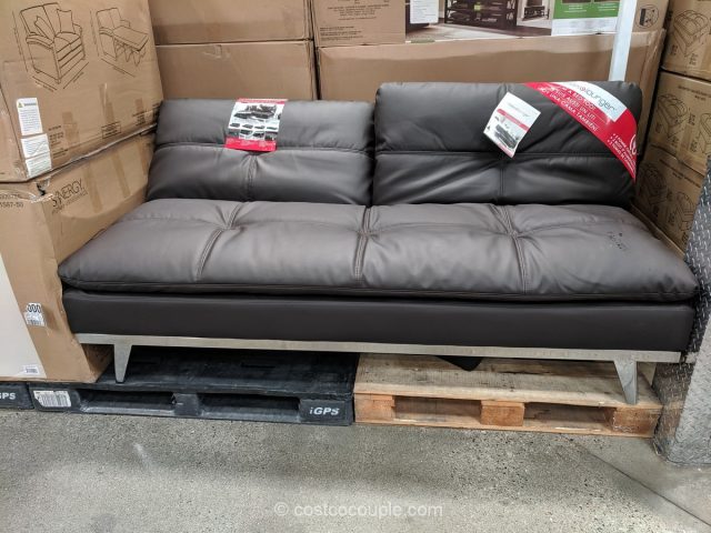 Relax A Lounger Eurolounger With Ottoman, Leather Futon Couch Costco
