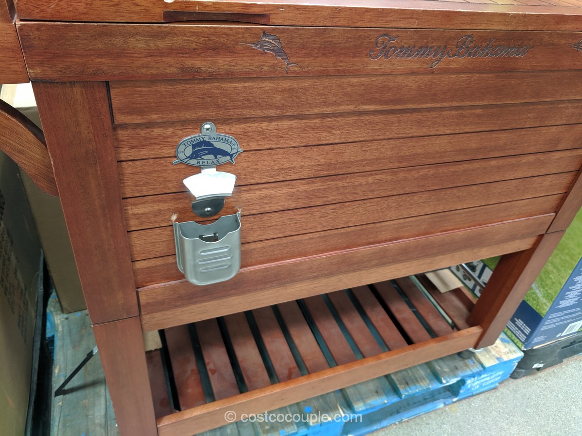 Tommy Bahama Rolling Wood Cooler