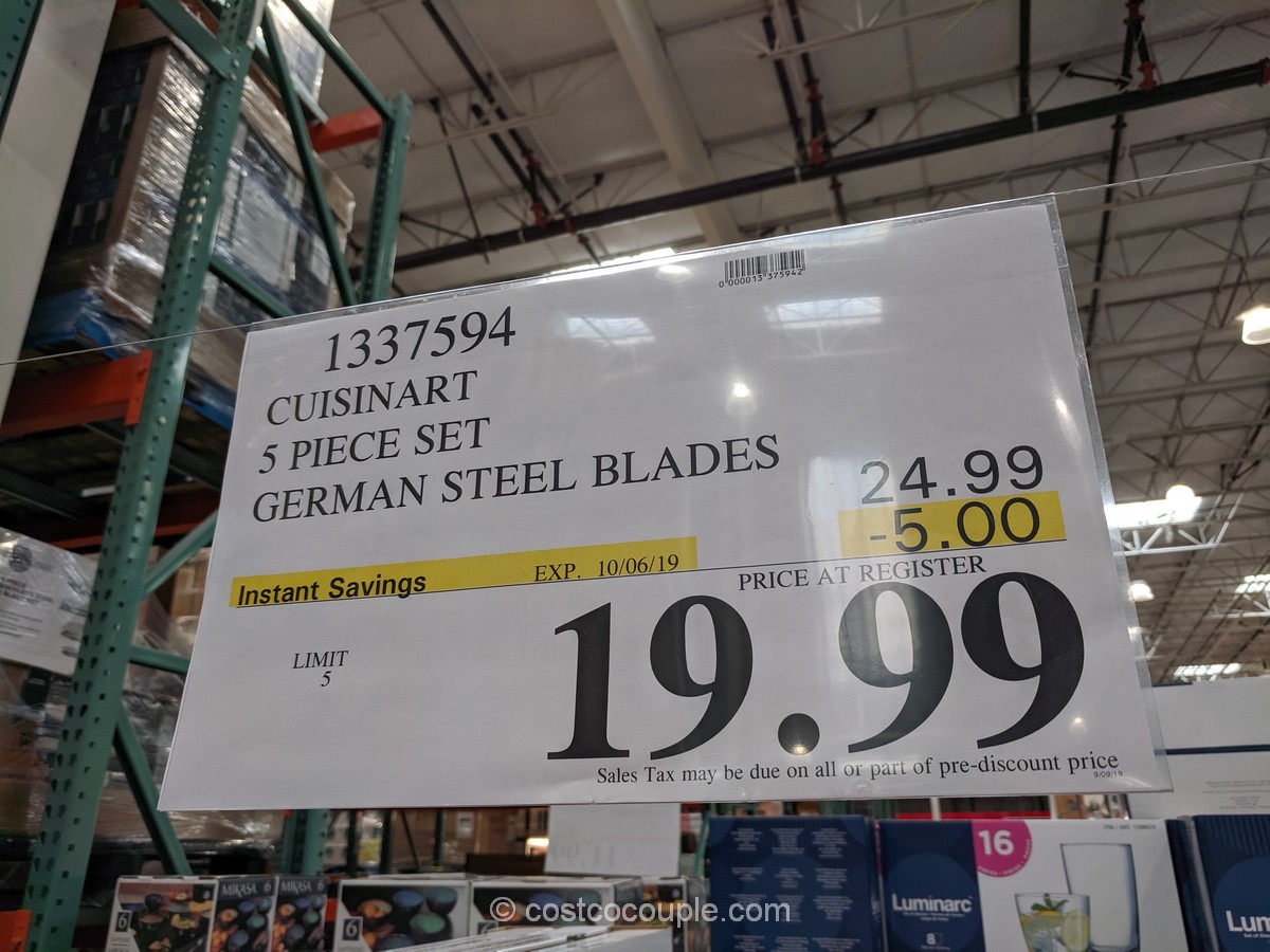 Cuisinart 5Piece German Stainless Steel Knife Blade Set