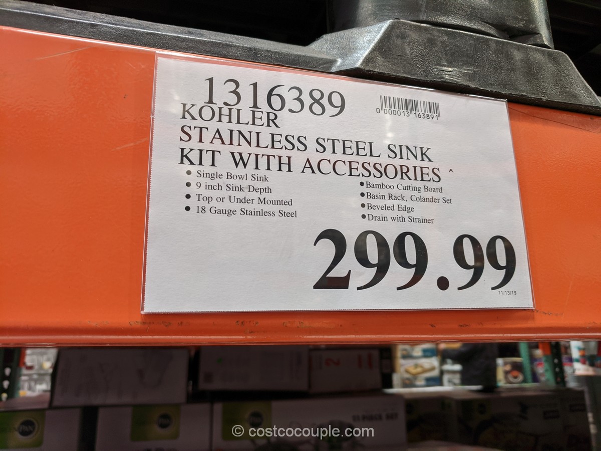 Kohler Stainless Steel Sink Kit
