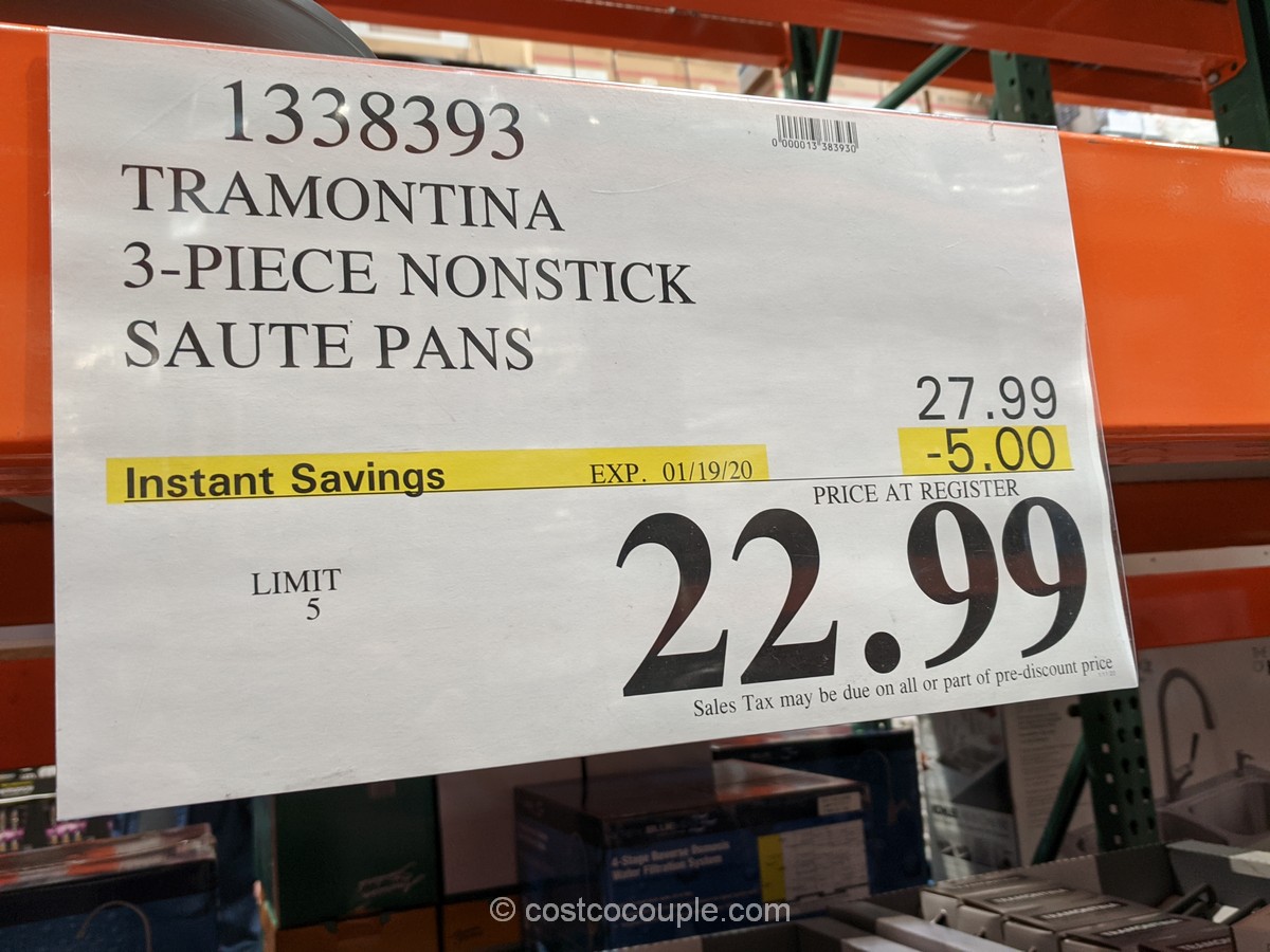 Tramontina 3Piece Nonstick Saute Pans