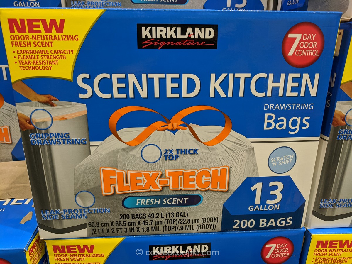 Kirkland Signature Scented Kitchen Trash Bags   Kirkland Signature Scented Kitchen Trash Bags Costco 3 