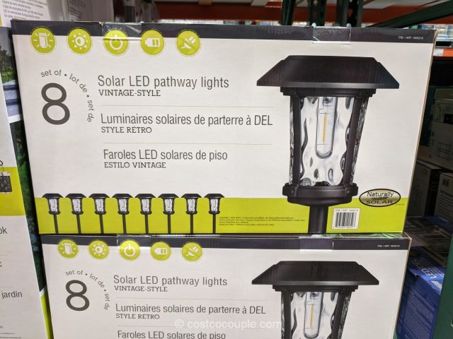 Naturally Solar Large Led Pathway, Outdoor Patio Solar Lights Costco