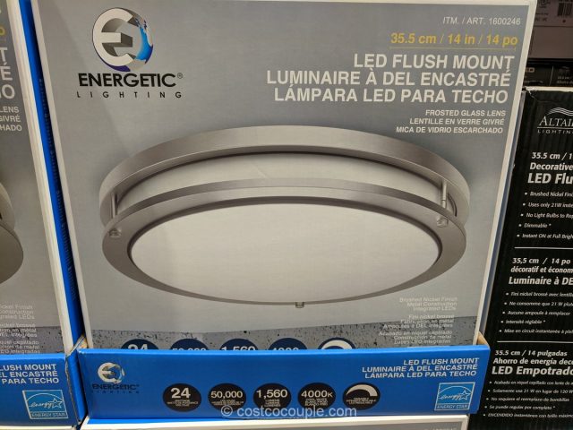 Energetic Lighting Led Flush Mount Ceiling Light - Installing Led Lights In Ceiling Costco