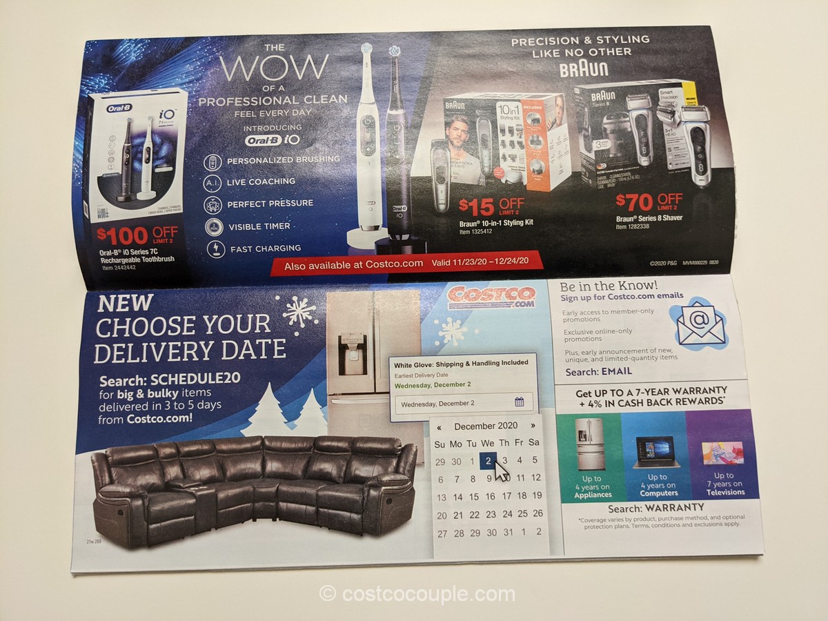Costco December 2020 Coupon Book 11/23/20 to 12/24/20