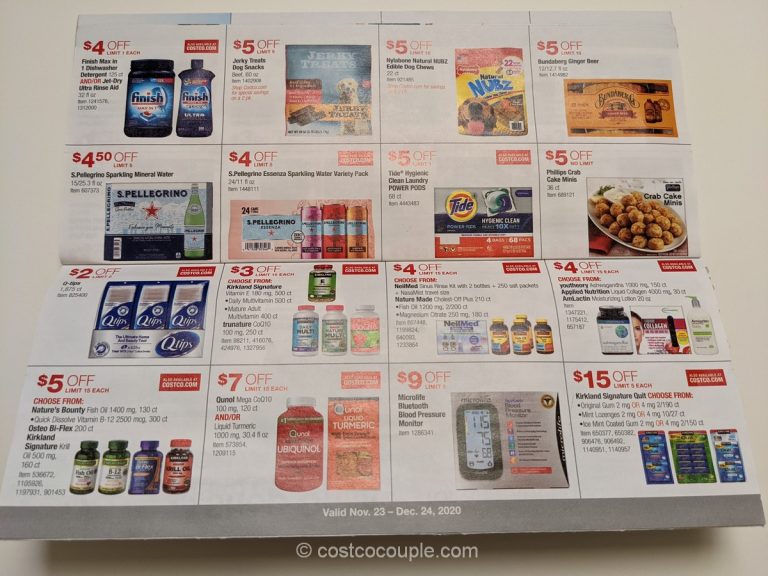 Costco December 2020 Coupon Book 11/23/20 to 12/24/20
